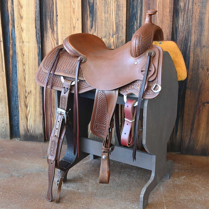 16.5" JEFF SMITH BUSTER WELCH RANCH CUTTER SADDLE