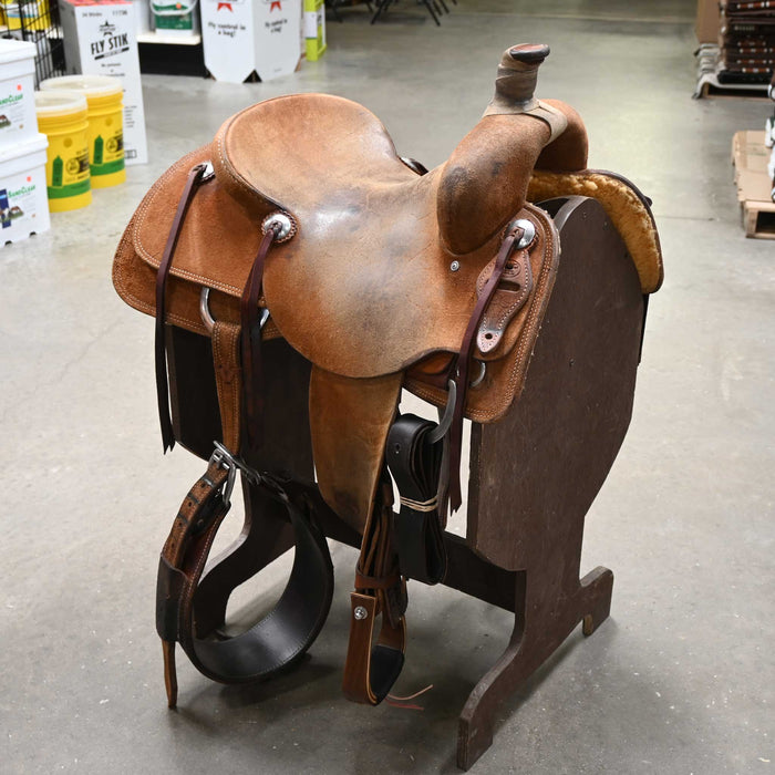 16" USED TRENT WARD RANCH CUTTER SADDLE