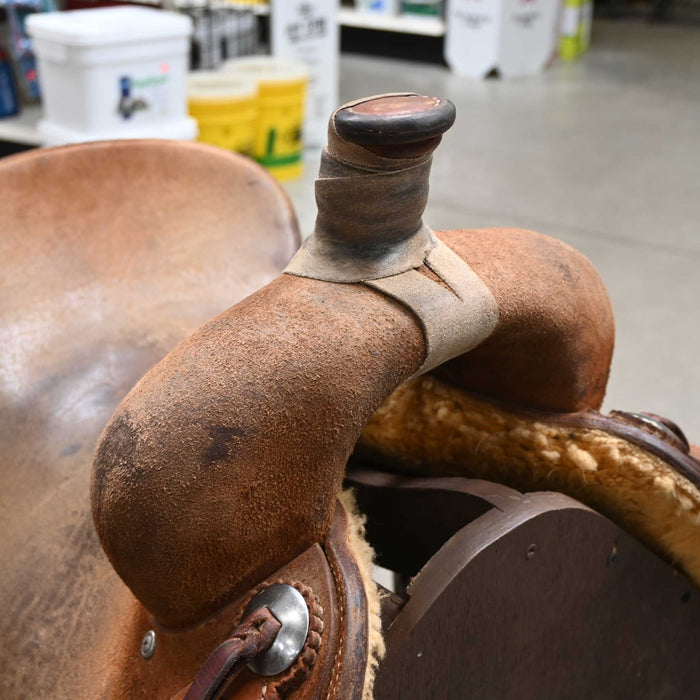 16" USED TRENT WARD RANCH CUTTER SADDLE