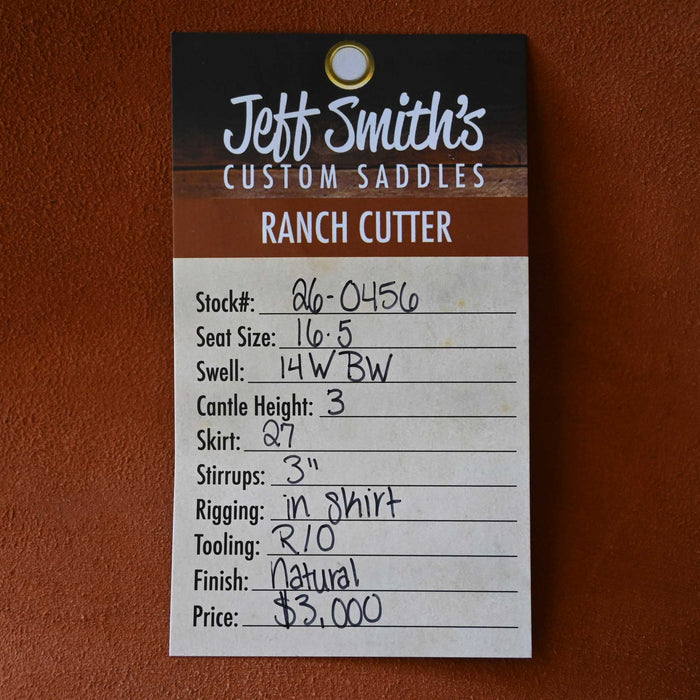 16.5" JEFF SMITH BUSTER WELCH RANCH CUTTER SADDLE