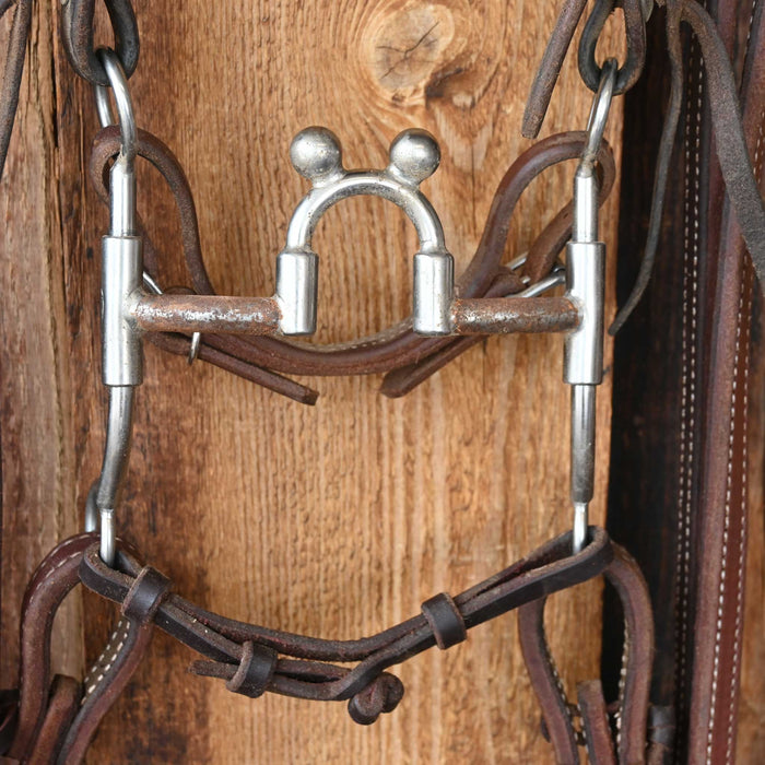Tom Balding Welded Correction Bridle Rig w/Split Ear Headstall