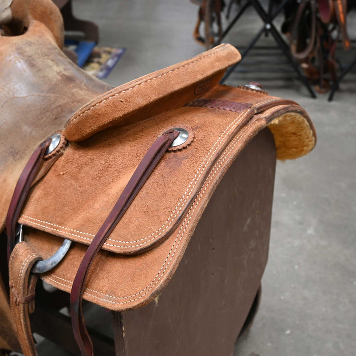 16" USED TRENT WARD RANCH CUTTER SADDLE