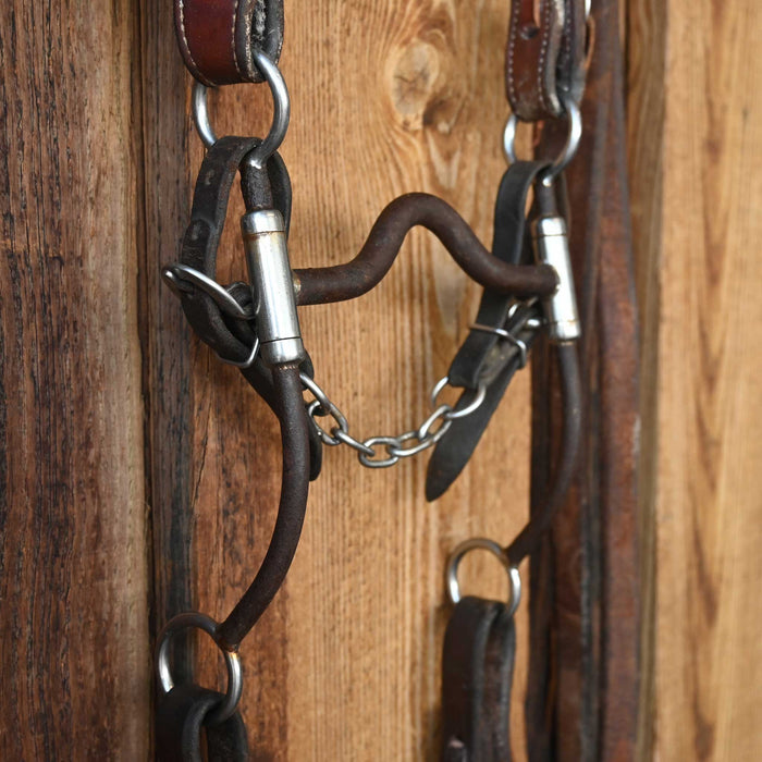 Edwards Solid Port Bridle Rig w/Single Ear Headstall
