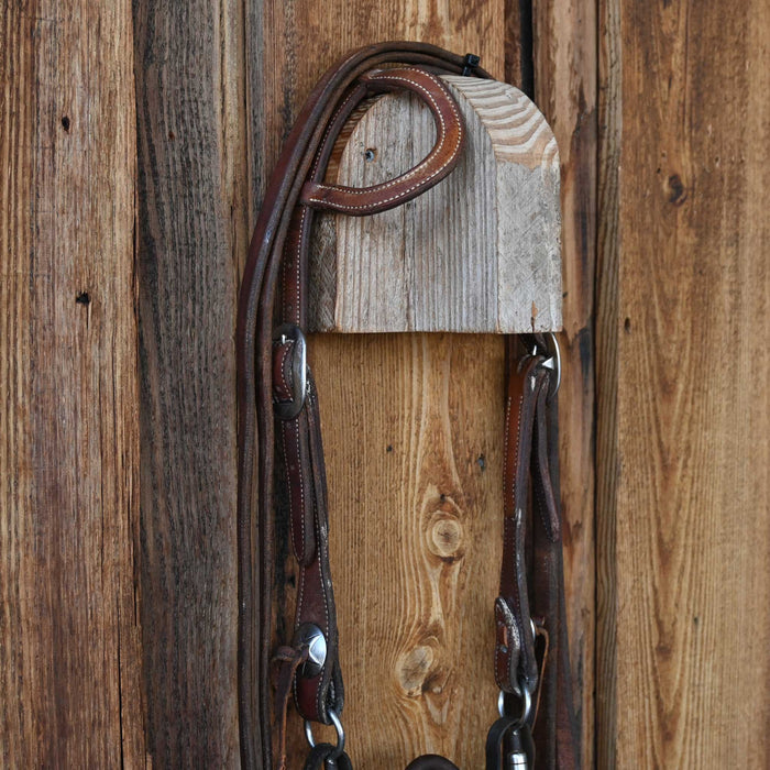 Edwards Solid Port Bridle Rig w/Single Ear Headstall