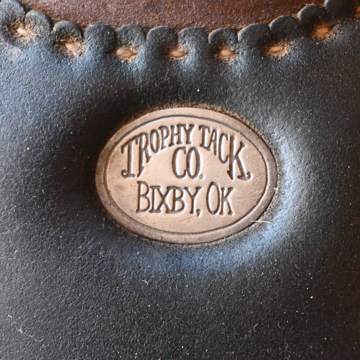 13.5" USED TROPHY TACK TEAM ROPING SADDLE