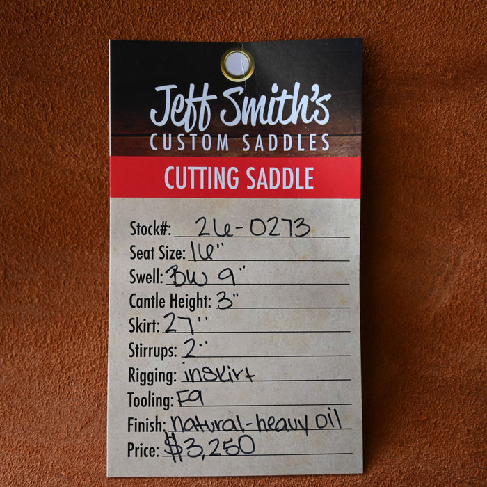 16" JEFF SMITH BUSTER WELCH CUTTING SADDLE Saddles - New Jeff Smith