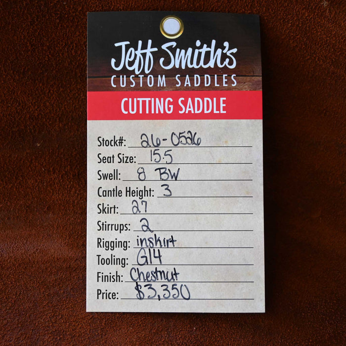 15.5" JEFF SMITH BUSTER WELCH CUTTING SADDLE