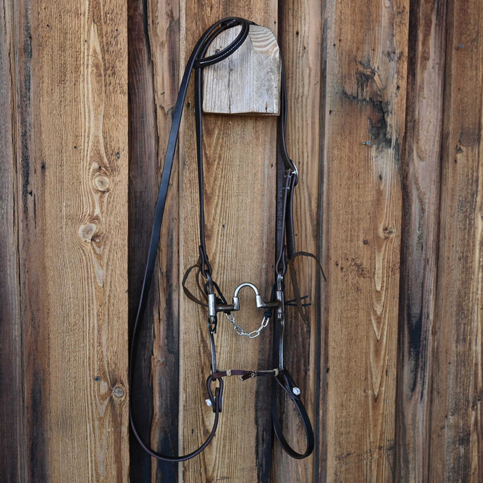 Leon Hughes Correction Bridle Rig w/Prickly S Leather