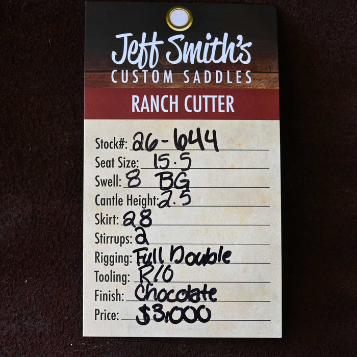 15.5" JEFF SMITH BEAU GALYEAN RANCH CUTTER SADDLE