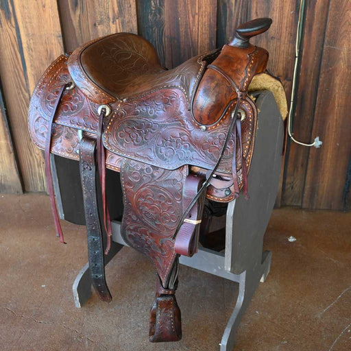 VINTAGE WESTERN M.L LEDDY SADDLE _CA1165 Collectibles M.L Leddy