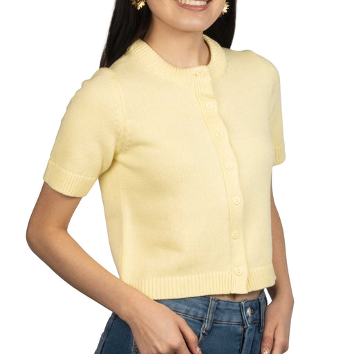 Leia Knit Sweater Top WOMEN - Clothing - Tops - Short Sleeved Olivaceous