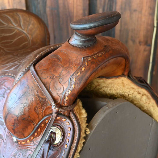 VINTAGE WESTERN M.L LEDDY SADDLE _CA1165 Collectibles M.L Leddy