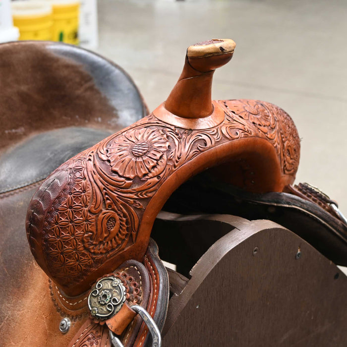 13.5" USED CACTUS CHARMAYNE JAMES BARREL SADDLE