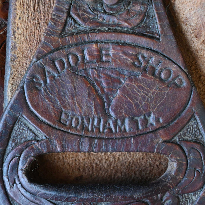14.5" USED TWISTER TEAM ROPING SADDLE