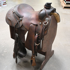 15.5" USED TOM JONES RANCH SADDLE Saddles - Used Tom Jones