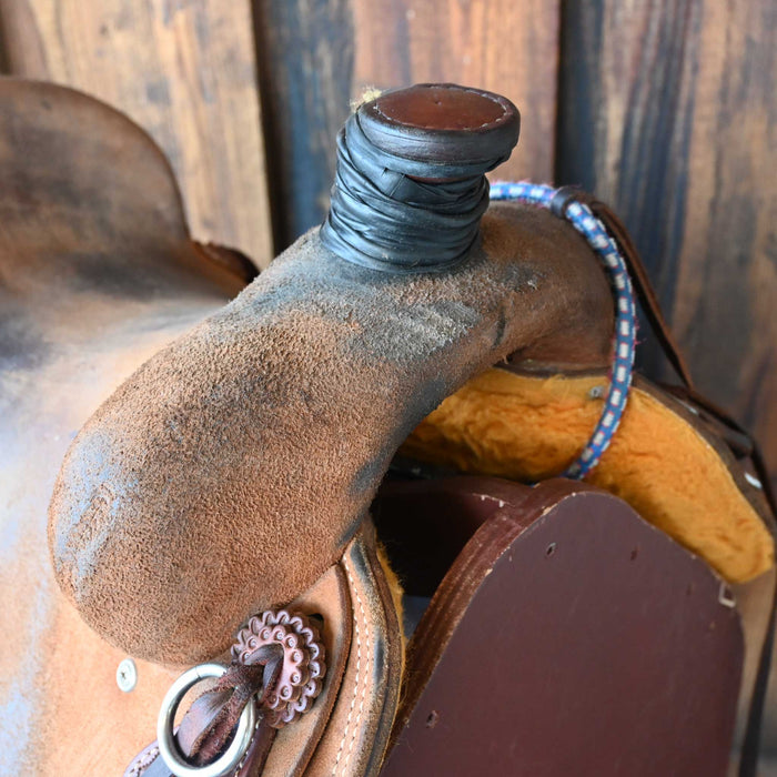 15" USED TESKEY'S STRIP DOWN RANCH SADDLE