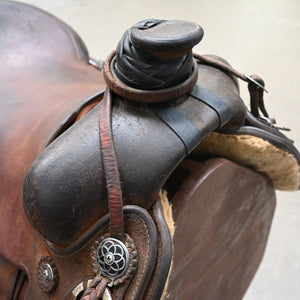 15.5" USED TOM JONES RANCH SADDLE Saddles - Used Tom Jones