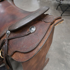 15.5" USED TOM JONES RANCH SADDLE Saddles - Used Tom Jones