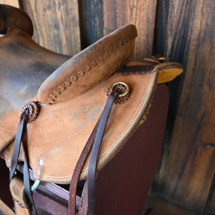 15" USED TESKEY'S STRIP DOWN RANCH SADDLE