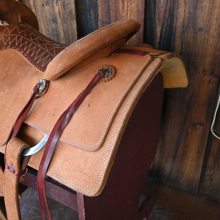 15.5" USED TRUTH TEAM ROPING SADDLE