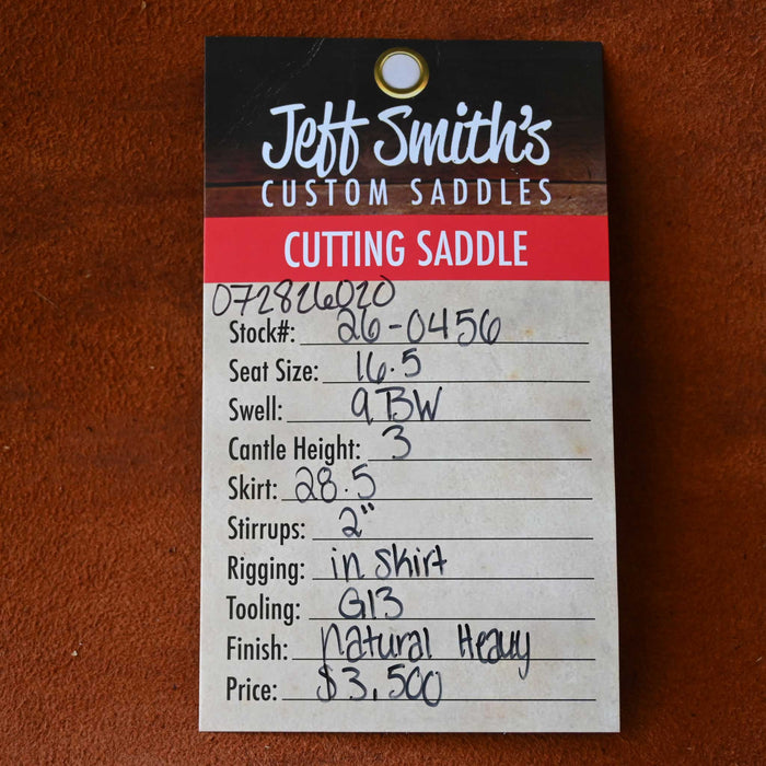 16.5" JEFF SMITH BUSTER WELCH CUTTING SADDLE