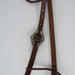 NEW Heavy Oiled One Ear Headstall With Floral Rust Buckle Sale Barn Teskeys