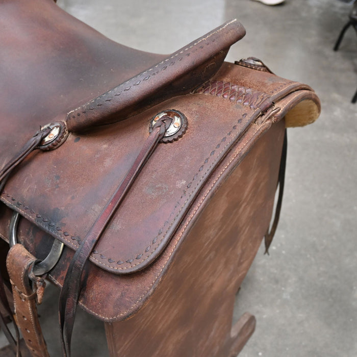 16" USED CACTUS RANCH SADDLE Saddles - Used CACTUS SADDLERY