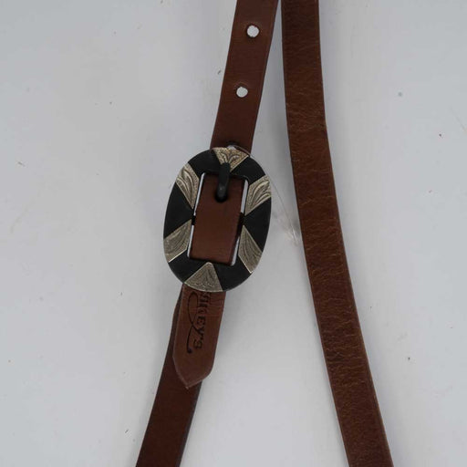 NEW Heavy Oiled One Ear Headstall With Oval Rust Buckle Sale Barn Teskeys
