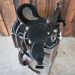 14" LIGHTWEIGHT WOOD TREE SEVEN BARREL SADDLE Saddles Seven Saddle   