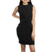 Flag & Anthem Women's Mia Twist Front Charcoal Mini Dress WOMEN - Clothing - Dresses Flag And Anthem