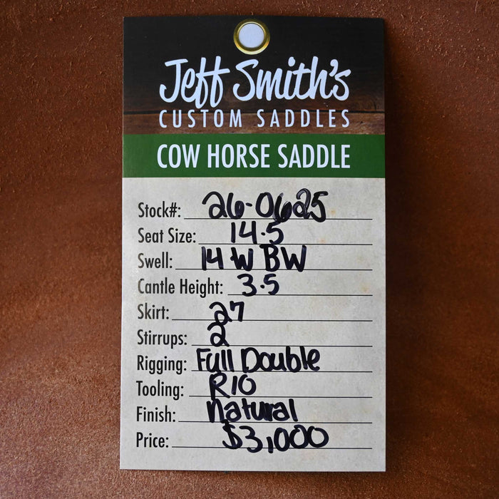 14.5" JEFF SMITH BUSTER WELCH COW HORSE SADDLE