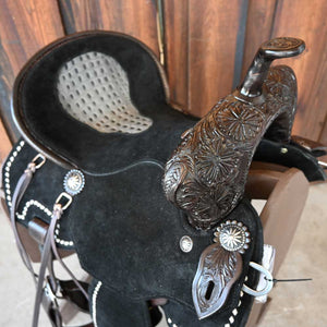 14" LIGHTWEIGHT WOOD TREE SEVEN BARREL SADDLE Saddles Seven Saddle   