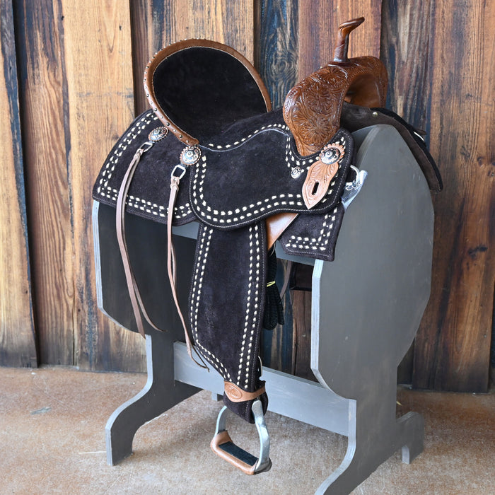 14" SEVEN LIGHTWEIGHT (WOOD TREE) BARREL SADDLE Saddles - New Seven Saddle