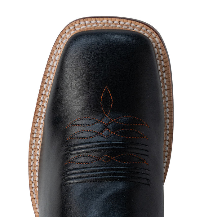 R. Watson Men's Black Sinatra Cowhide Square Toe - FINAL SALE! MEN - Footwear - Exotic Western Boots R Watson