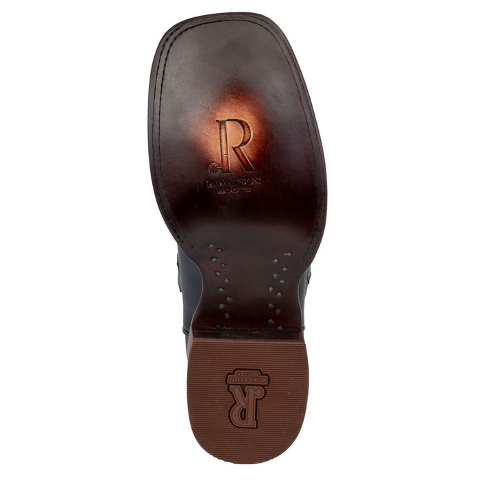 R. Watson Men's Black Sinatra Cowhide Square Toe - FINAL SALE! MEN - Footwear - Exotic Western Boots R Watson