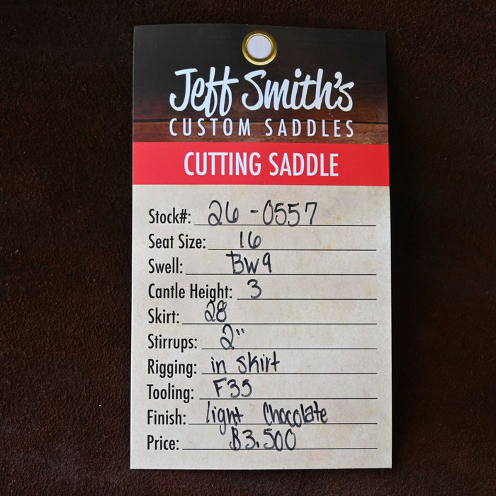 16" JEFF SMITH BUSTER WELCH CUTTING SADDLE