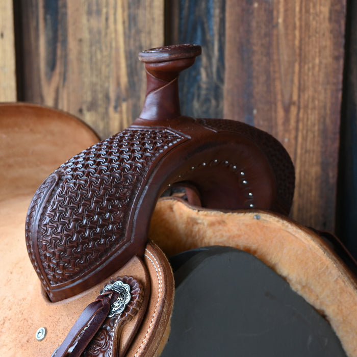 15.5" TESKEY'S RANCH CUTTER SADDLE Saddles - New Teskey's Saddlery