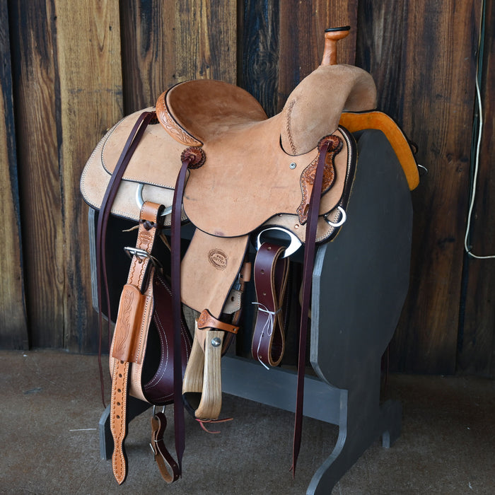 12.5" TESKEY'S PRO CUTTER RANCH CUTTER SADDLE Saddles - New Teskey's Saddlery