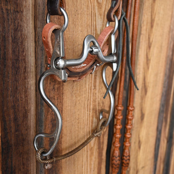 Silver Mounted Kerry Kelly V-Port Bridle Rig w/Randal Top Shelf Headstall