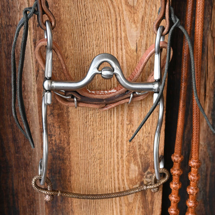 Silver Mounted Kerry Kelly V-Port Bridle Rig w/Randal Top Shelf Headstall
