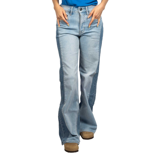 Rock & Roll Denim Women's Relaxed Wide Leg Two Toned Jean WOMEN - Clothing - Jeans Panhandle