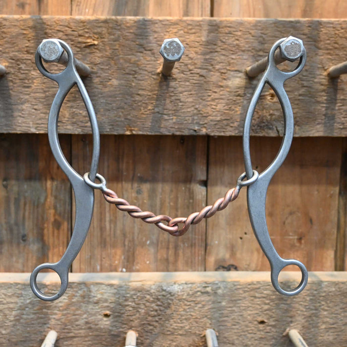 Gordy Alderson Twisted Wire Copper Snaffle Gag Bit