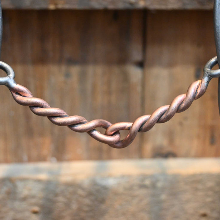 Gordy Alderson Twisted Wire Copper Snaffle Gag Bit