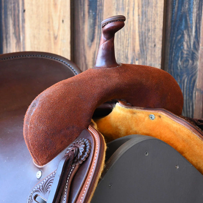 15.5" JEFF SMITH BEAU GALYEAN CUTTING SADDLE