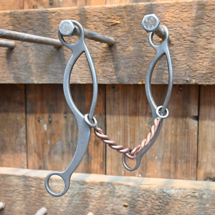 Gordy Alderson Twisted Wire Copper Snaffle Gag Bit