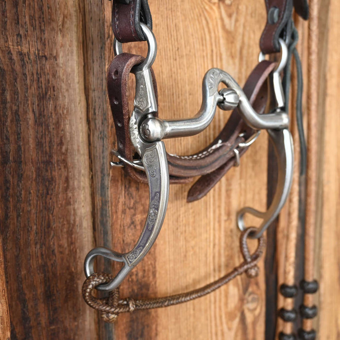 Silver Mounted Kerry Kelly V-Port Bridle Rig w/Randal Top Shelf Headstall