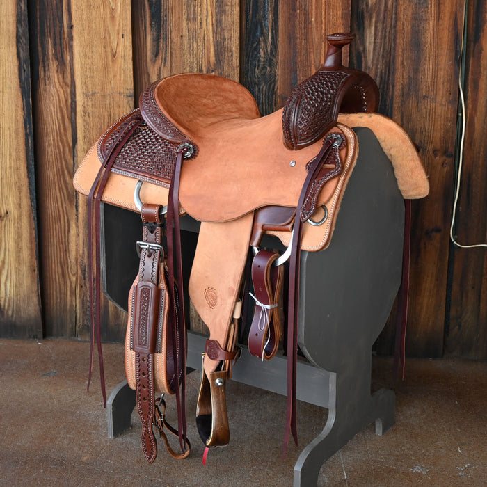 15" TESKEY'S RANCH CUTTER SADDLE Saddles - New Teskey's Saddlery