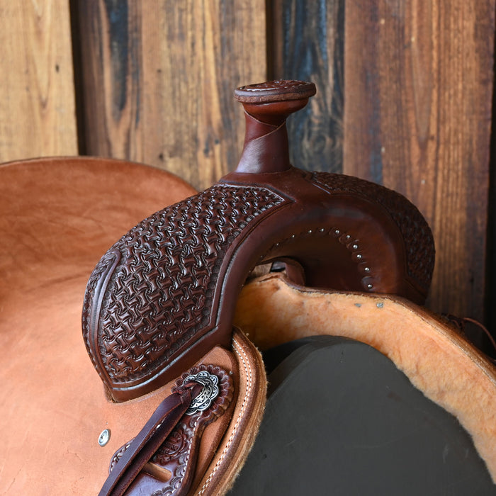 15" TESKEY'S RANCH CUTTER SADDLE Saddles - New Teskey's Saddlery