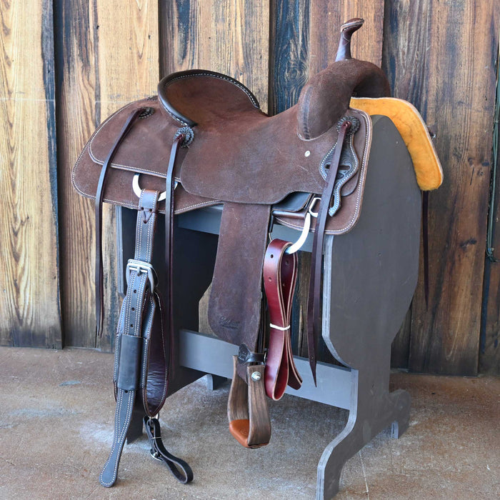 16" JEFF SMITH BEAU GALYEAN CUTTING SADDLE