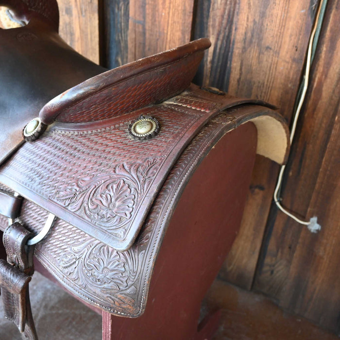 16.5" USED M.L. LEDDY CUTTING SADDLE